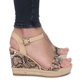 Beige kile sandaler Optaget espadriller