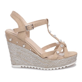 Beige kile sandaler Chillin espadrilles
