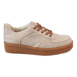 Beige snørebånd 7-K3568B