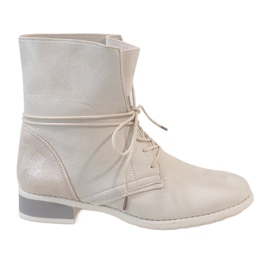 Beige ruskind støvler 16006-53