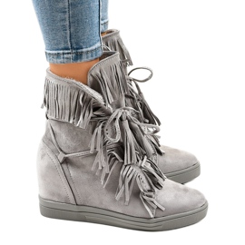 Grå isolerede sneakers H6301AR-36