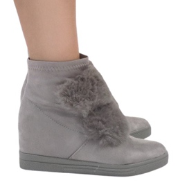 Grå isolerede sneakers H6503A-26