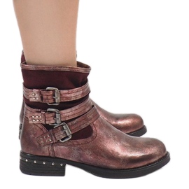 Kayla Shoes Maroon isolerede støvler S109 rød