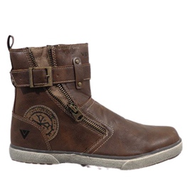 Brun isolerede slip-on sko 8199