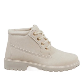Beige trapper støvler W-3056