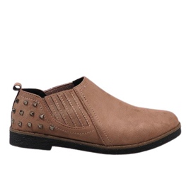 Pink slip-on sko med LX157 nitter lyserød