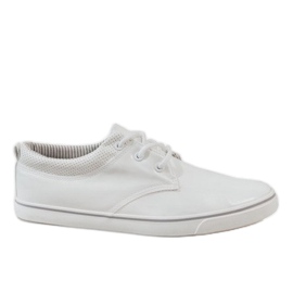 Hvide klassiske herresneakers BK-6005