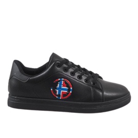 Sorte herresneakers D20533