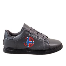 Grå herresneakers D20533