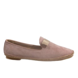 Ballerinas Mokasiner Med Eco Suede 155-15 Pink lyserød