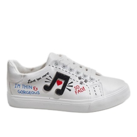Hvide sneakers med et strejf af G-106