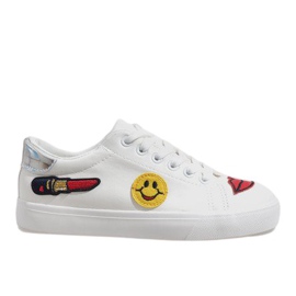 Hvide sneakers BL75P stempel