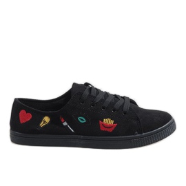 Sorte sneakers JX42 stempel