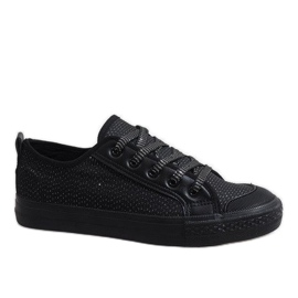 Sort glitter sneakers BOK-1138