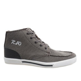 Brune elegante høje sko F10455