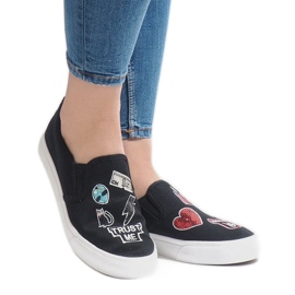 Sorte NB102P slip-on sneakers