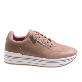 Lyserøde sneakers 6258