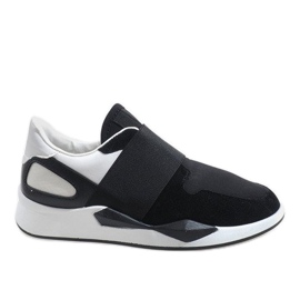 Sorte sneakers lavet af lycra R371