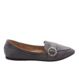 Grå loafers af ballerinaer DY-01