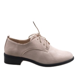 Beige jazz sko, ruskind sko C-7183