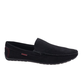 Sorte elegante lave sko AB96K-1 loafers