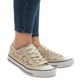 Beige blonde sneakers BB2050-SP