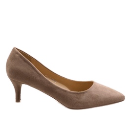 Beige pumper på en nål 123-2