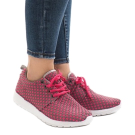 Lyserøde A5126 sportssko