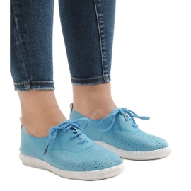 Sorte openwork sneakers HR61116 blå