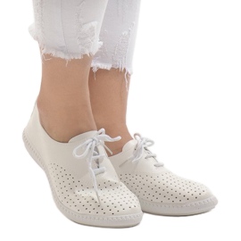 Hvide openwork sneakers HR61116
