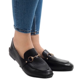 Sort YJX001 ballerina mokasiner