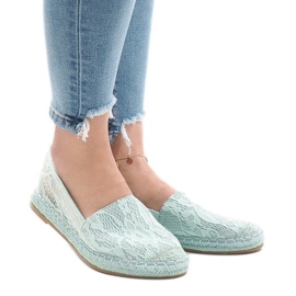 Grøn åbent espadrilles AF41