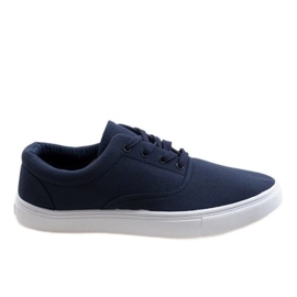 Marineblå herresneakers QF-10 marine blå