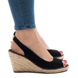 Sorte kile sandaler 2894