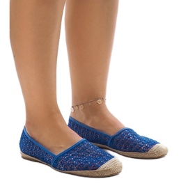 Blå åbent espadrilles B215-2