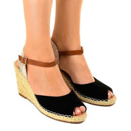 Sorte kile sandaler 2895