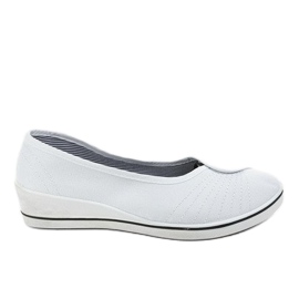 Hvide sneakers, kile sneakers NS-02