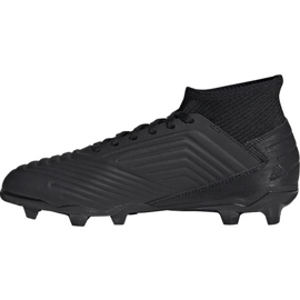 Adidas Predator 19.3 Fg Jr G25794 fodboldstøvler sort sort