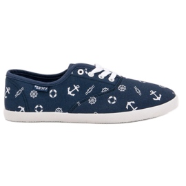 VICES sejlersneakers blå