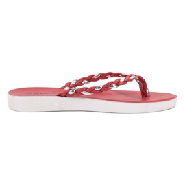 Seastar Røde flettede flip-flops