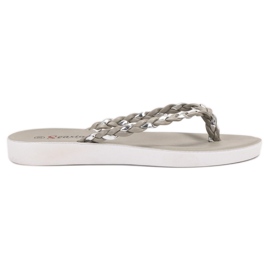 Seastar Grå flettede flip-flops