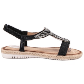 Emaks Espadrilles Slip On Sandaler sort