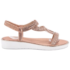 SHELOVET Slip-on sandaler i Kotrna lyserød