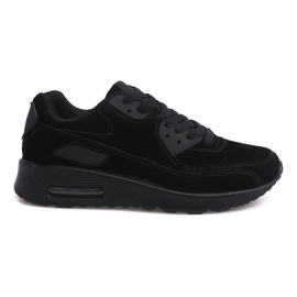 Sportssko Sneakers Suede 55109-1 Sort