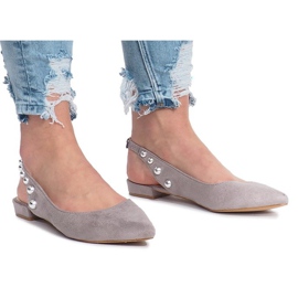 Grå ballerinaer med Marou studs