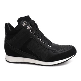 Wedge Sneakers 58804 Sort