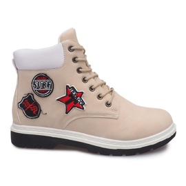 Isolerede tømmerstøvler SJ1679-5 Beige