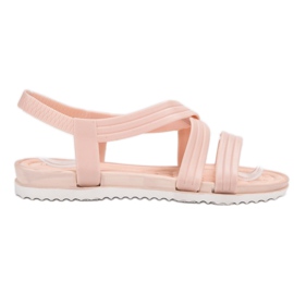 SHELOVET Slip-on gummisandaler lyserød