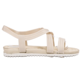SHELOVET Slip-on gummisandaler hvid