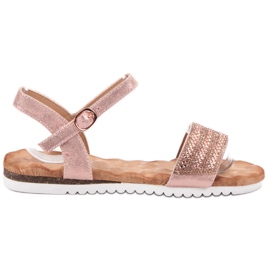 Emaks Sandaler med cubic zirconia lyserød